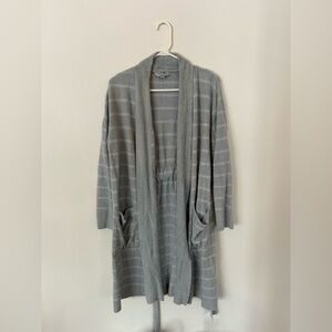 Barefoot Dreams CozyChic Lite Striped Cozy Wrap Robe Size S/M